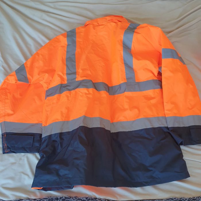 Blouson Haute Visibilité parka de chantier 2en1 Portwest Orange fluo, taille XL - photo numéro 6