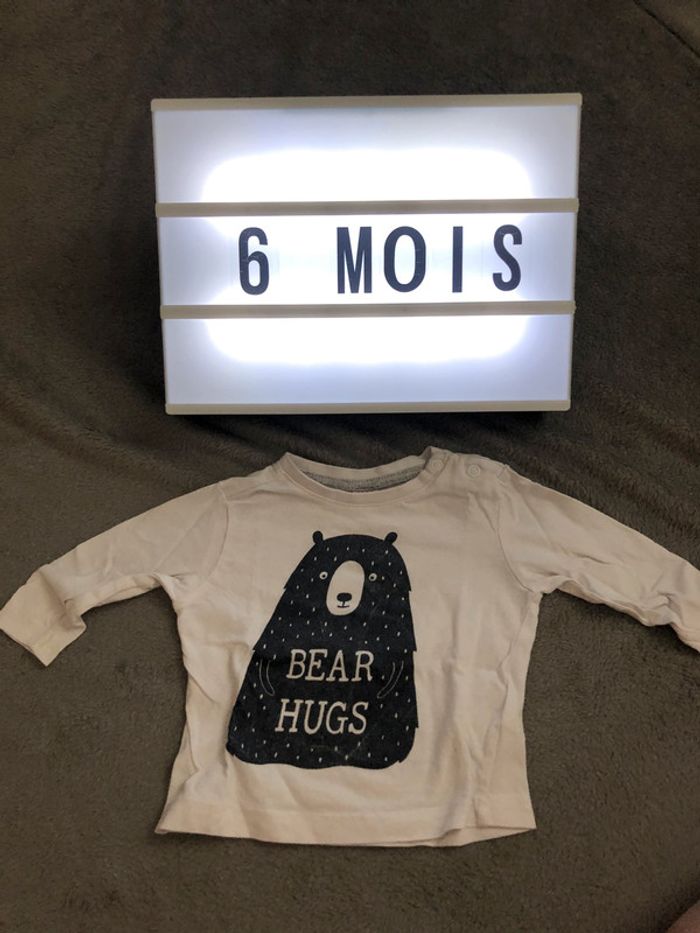 T-shirt manches longues 6 mois