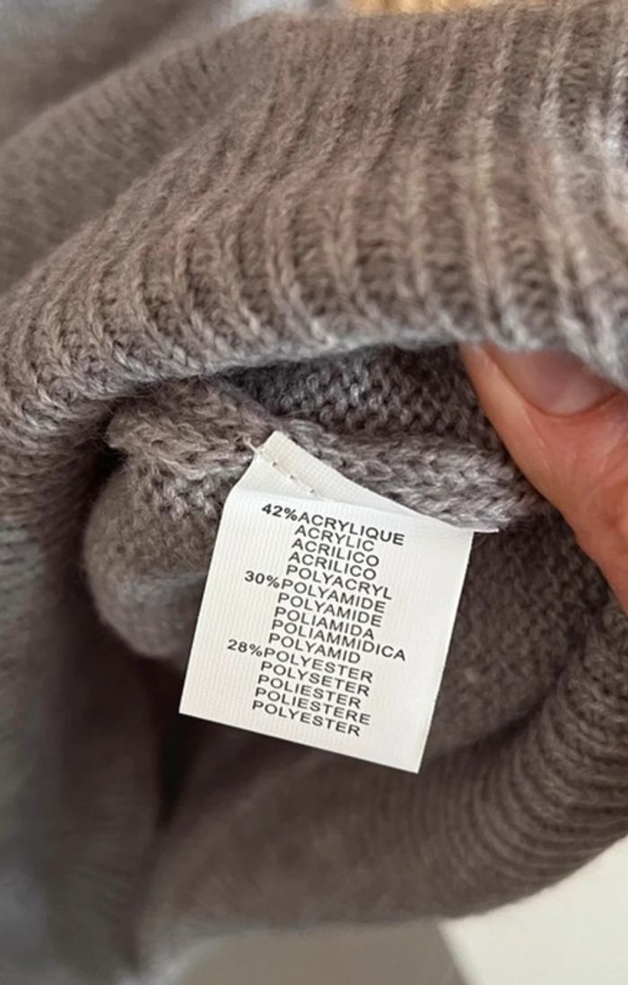 Pull gris à fleurs - photo numéro 5