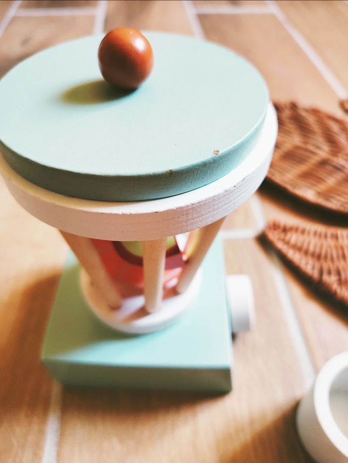 🍊Dinette Mixeur blender avec fruits en bois - photo numéro 4