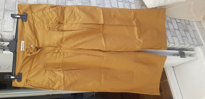 Pantalon cropped marron