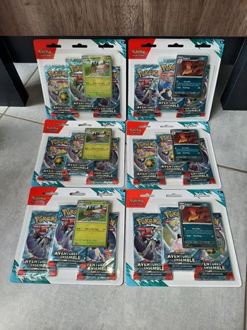 Carte Pokémon Tripack Pokémon EV9 – Aventures Ensemble écarlate et violet Scellé – FR