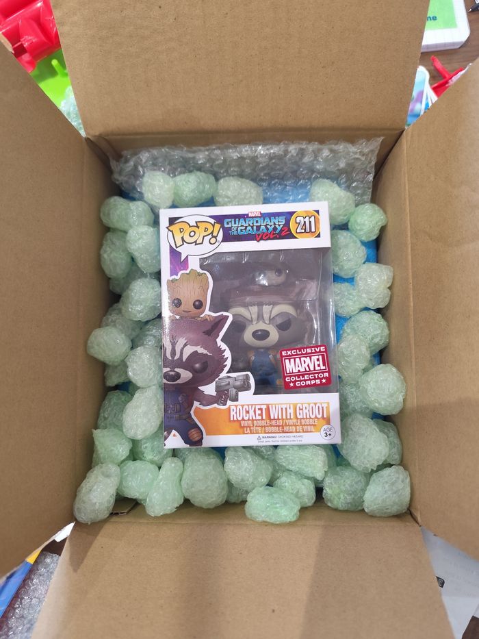 Funko Pop 🦝 Rocket with Groot 🌱 211 - photo numéro 7
