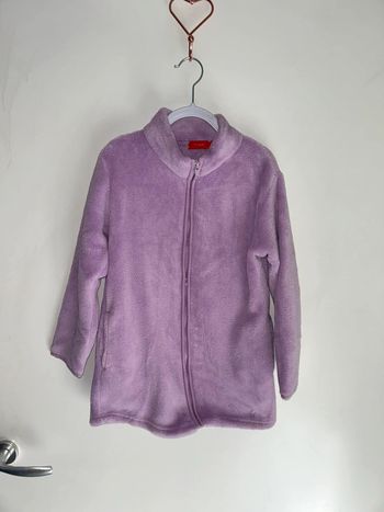 Gilet à zip polaire violet / Lila - 6 ans - Tissaia
