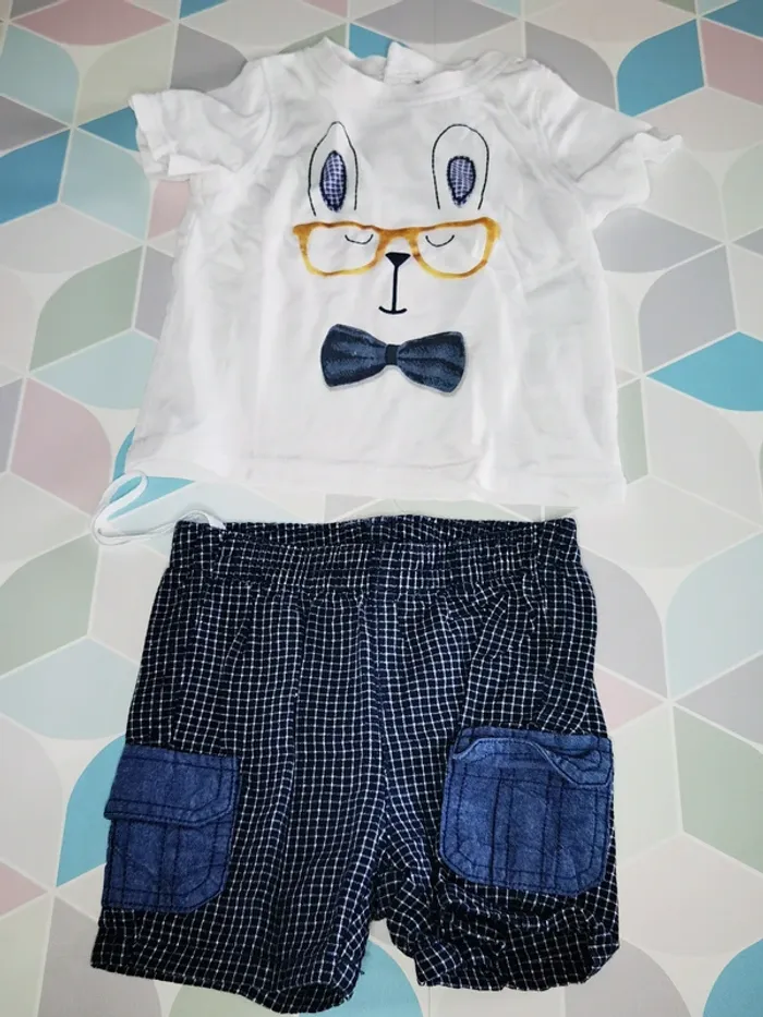 D2436 - ensemble garçon 6 mois