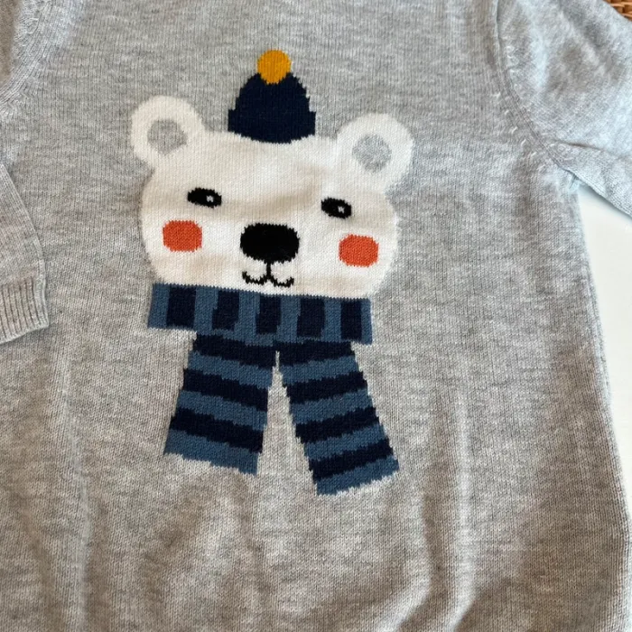 Pull maille gris h&m - photo numéro 2