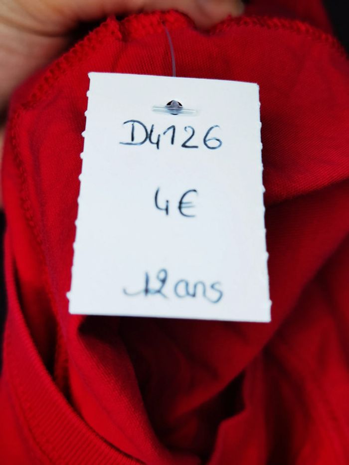 D4126 - tee-shirt fille 12 ans - photo numéro 4