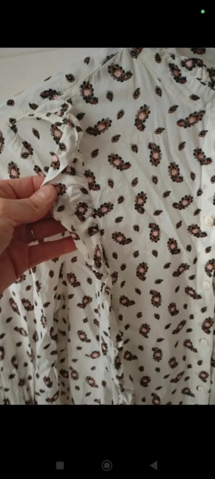 Chemise blanche à motifs Promod 36 - photo numéro 3