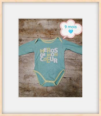 Joli bodies garçon 9 mois 74 cm