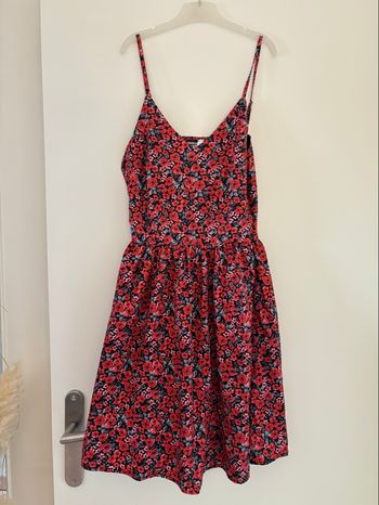 Robe fleuri rouge 