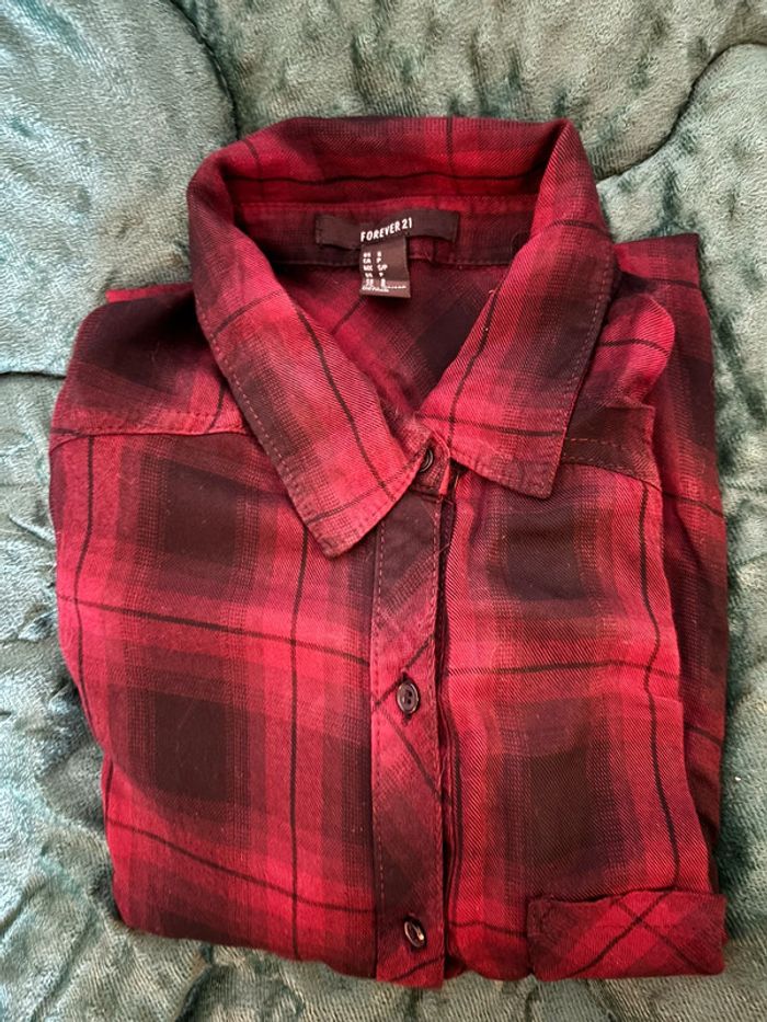 Lot chemises à carreaux vintage femme - photo numéro 4