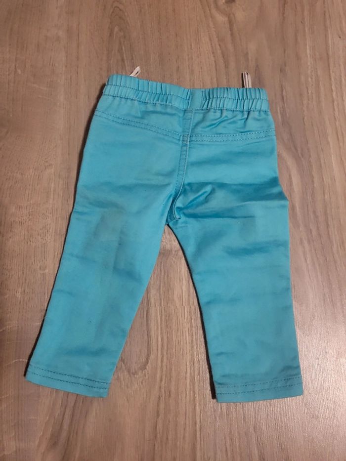 Pantalon bleu fille 74 cm soit 9 mois zeeman - photo numéro 2