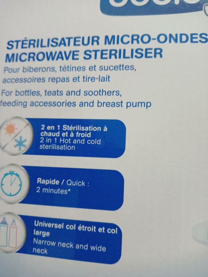 Stérilisateur DODIE - 2 minutes - micro onde 🎁 NEUF 🎁 idée cadeau - photo numéro 4