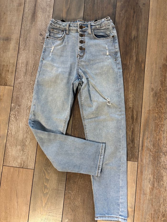 Jean mom XS taille haute - photo numéro 2