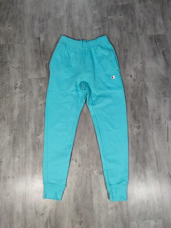 Jogging Champion Bleu Clair Logo Brodé Taille S Homme