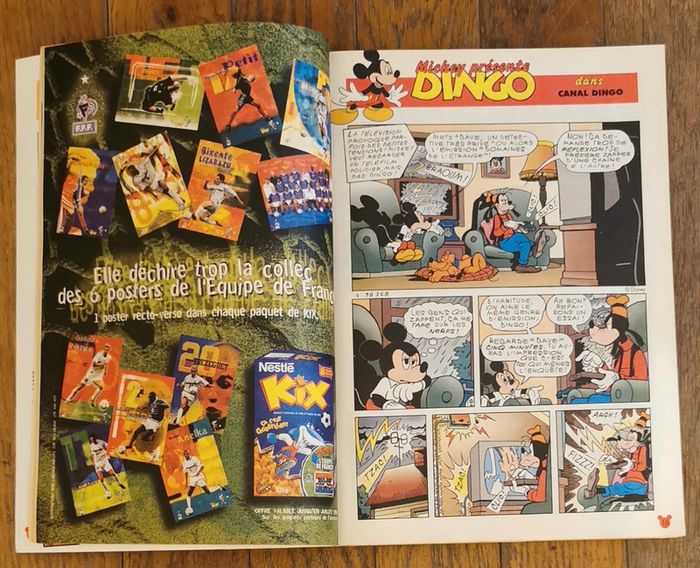 Ancien journal de mickey avec poster fantasia + cadre déblok N°2501 année 2000 vintage - photo numéro 6