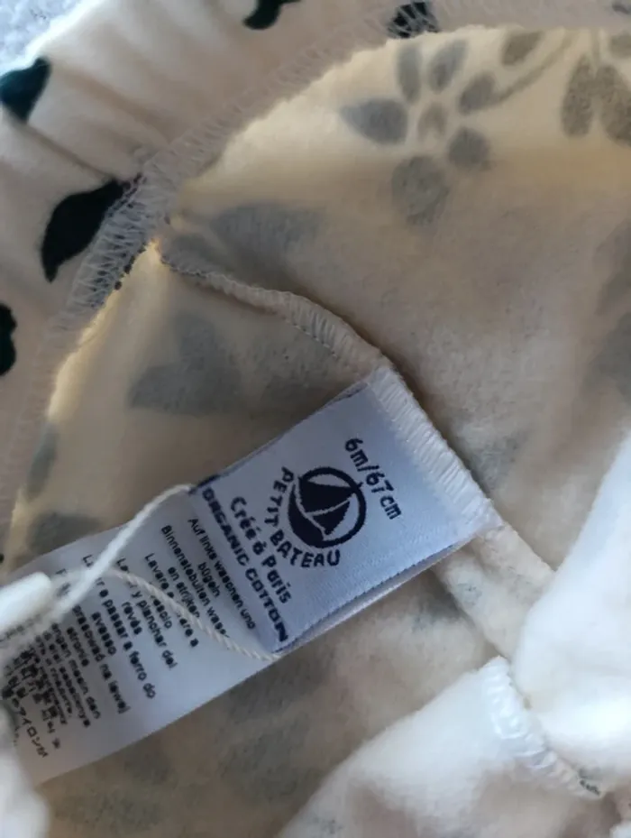 Pantalon fille chaud petit bateau 6 mois neuf - photo numéro 2