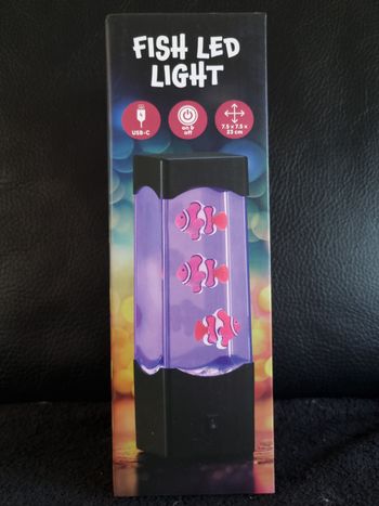Lampe LED effet aquarium