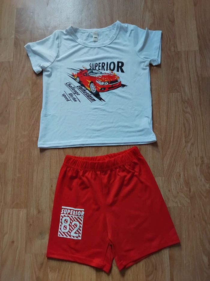 Ensemble shorts garçon neuf taille 4/5ans - photo numéro 4