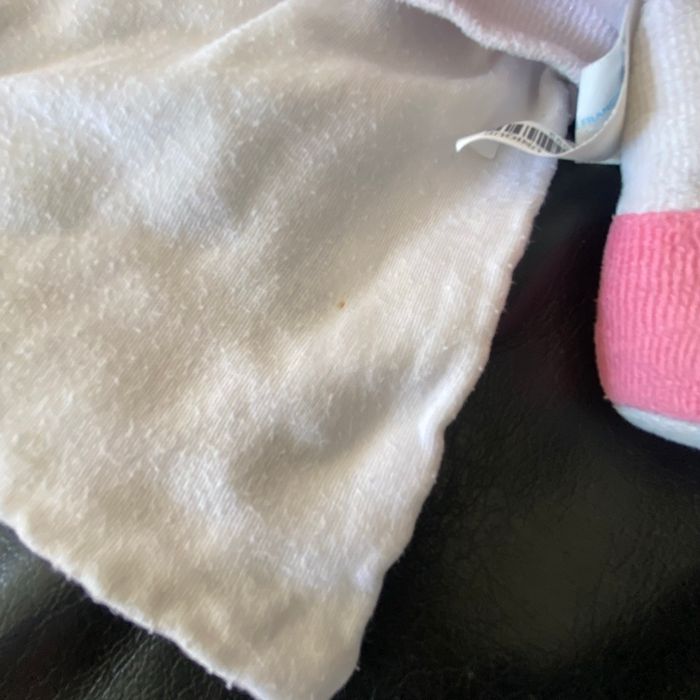 DOUDOU POUPEE ROSE CAJOU SUCRE D'ORGE JOUET PELUCHE POUPEE BRUNE COEUR CARRE DE COTON SUCRE DORGE - photo numéro 2