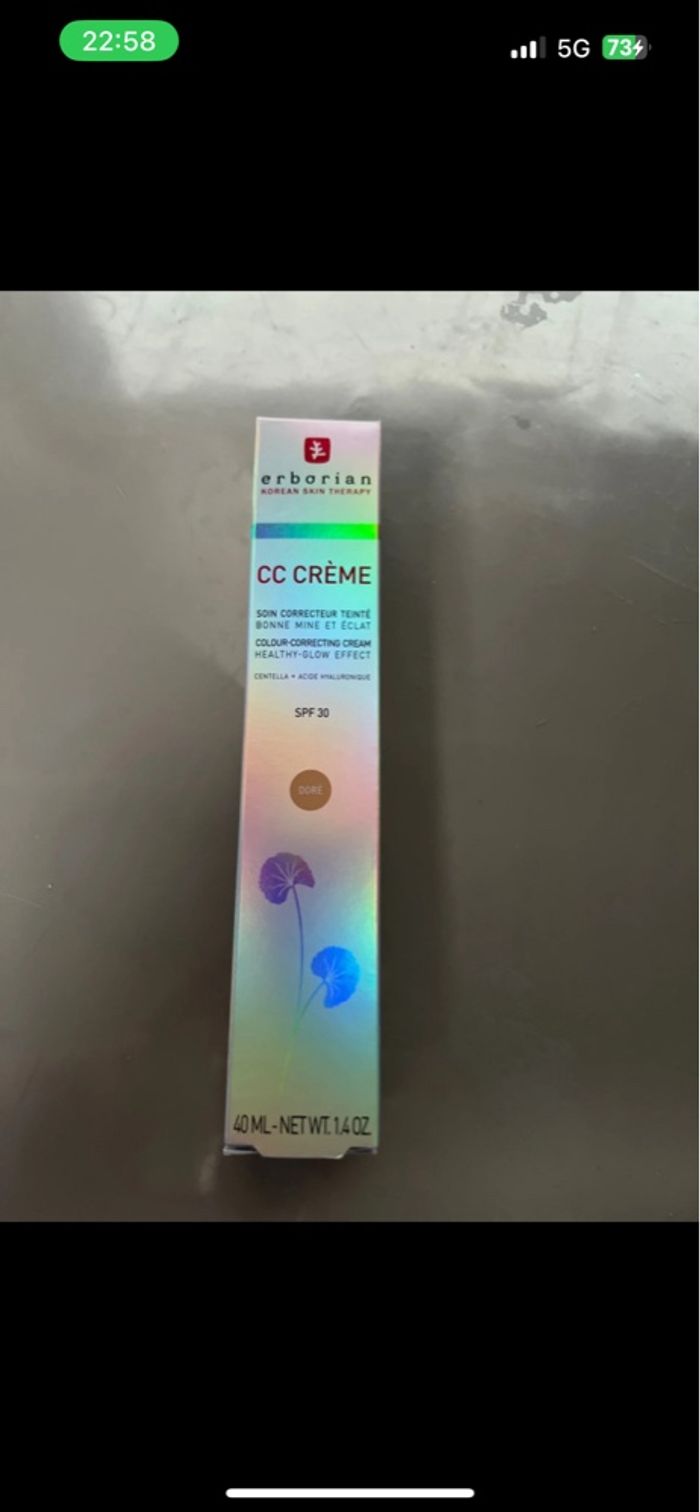 Cc crème erborian doré neuf