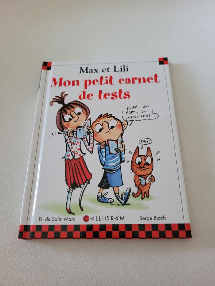 Mon petit carnet de tests Max et Lili