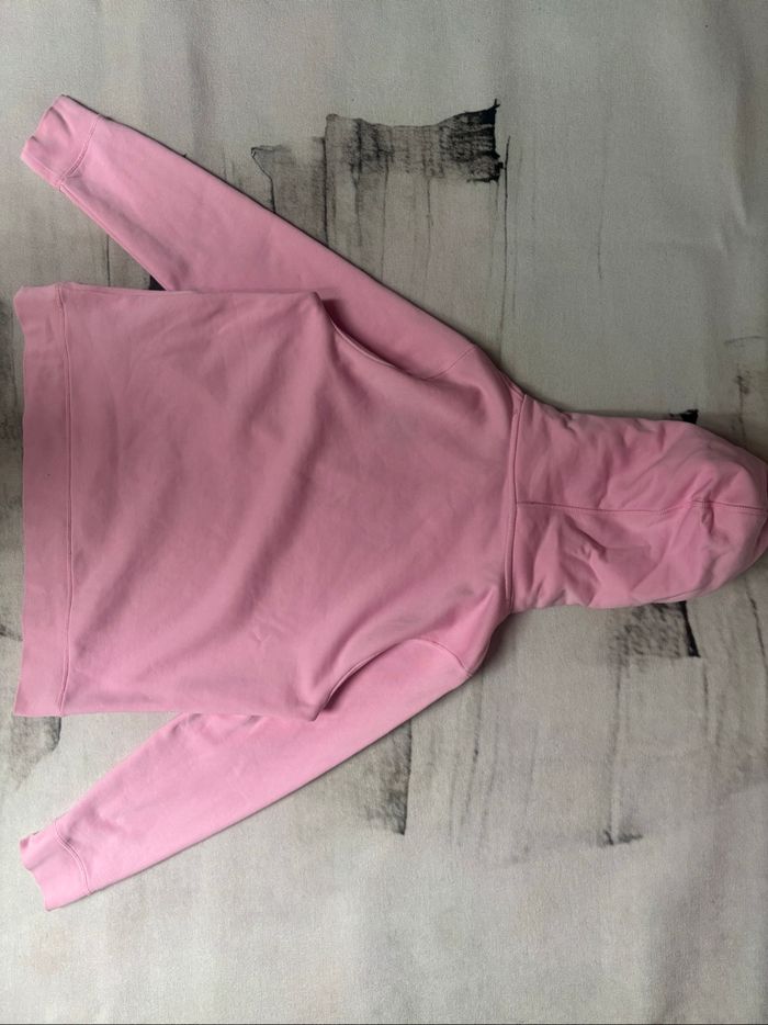 Sweat à capuche Tommy Hilfiger taille L rose bonbon logo brodé - photo numéro 9