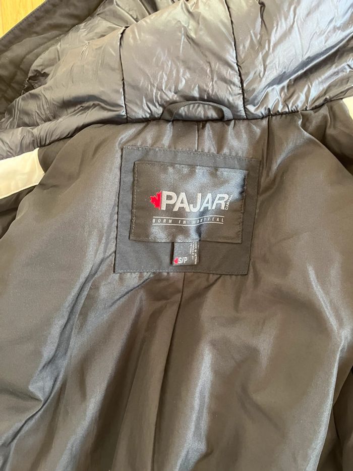Manteau de ski technique pajar Canada chaud femme noir blanc #EmmaLilleS36 - photo numéro 5