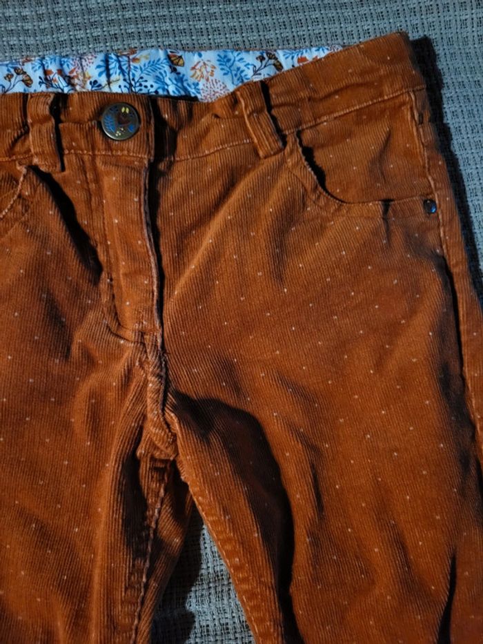 Pantalon velours côtelé hiver 5ans sergent major - photo numéro 2