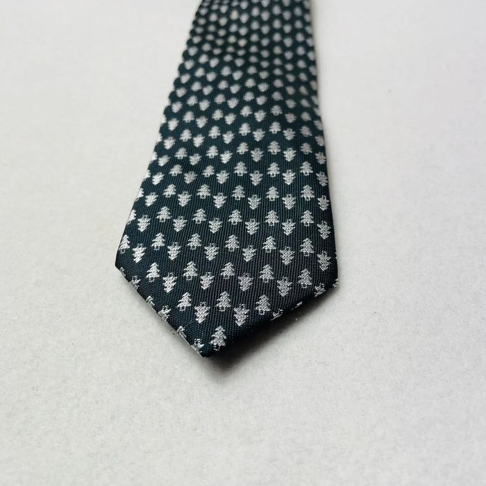 👔 Cravate prêt à porter. Clips. Sapin de Noël. Neuve. Noire et grise. - photo numéro 8