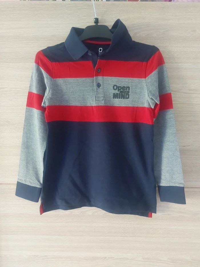 Polo à rayures 8 ans