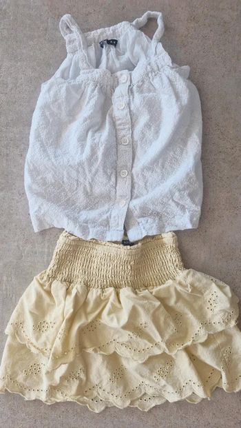 Ensemble jupe et débardeur blouse