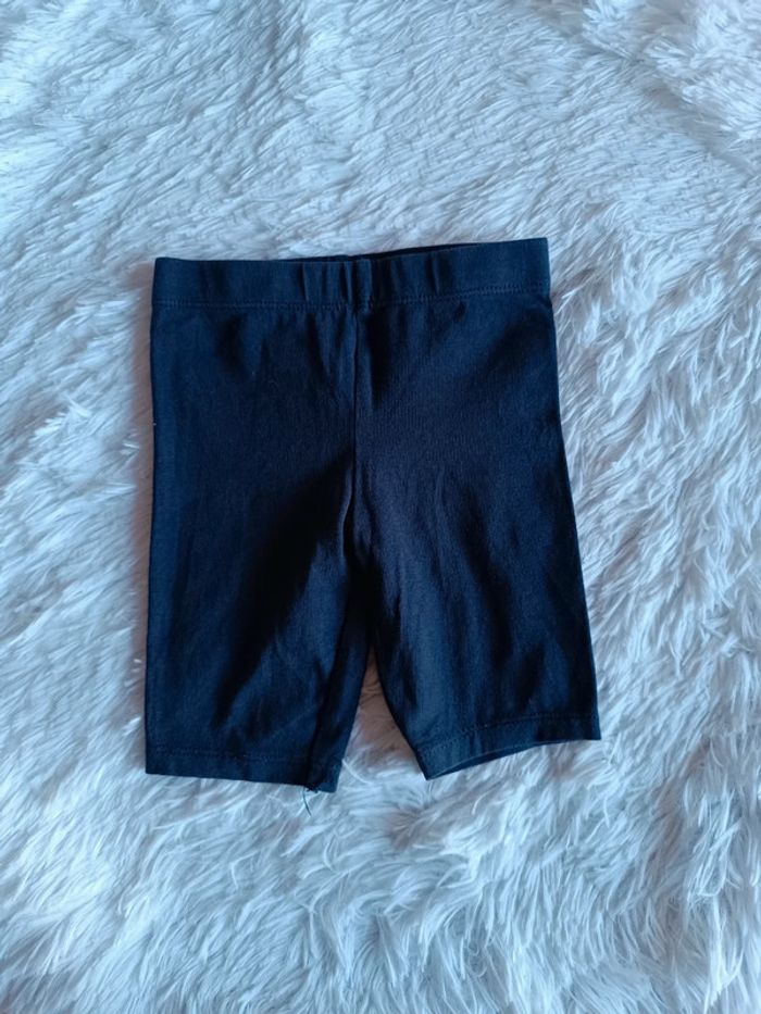 1€ Short cycliste - Legging court bleu marine T. 12 mois Orchestra