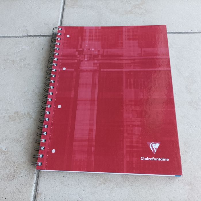 Grand cahier à spirales