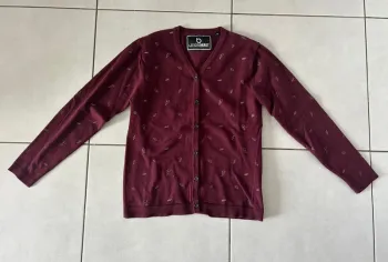 Gilet à boutons bordeaux Lemon Beret 12 ans