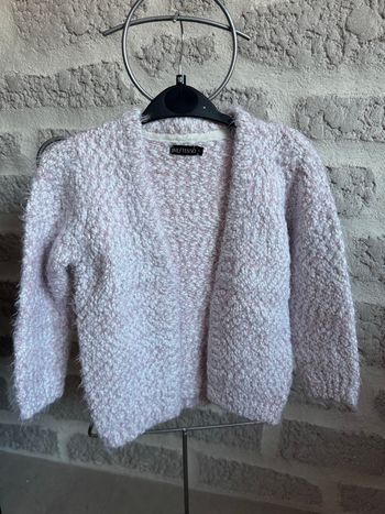 Gilet fille hiver chaud 6 ans rose