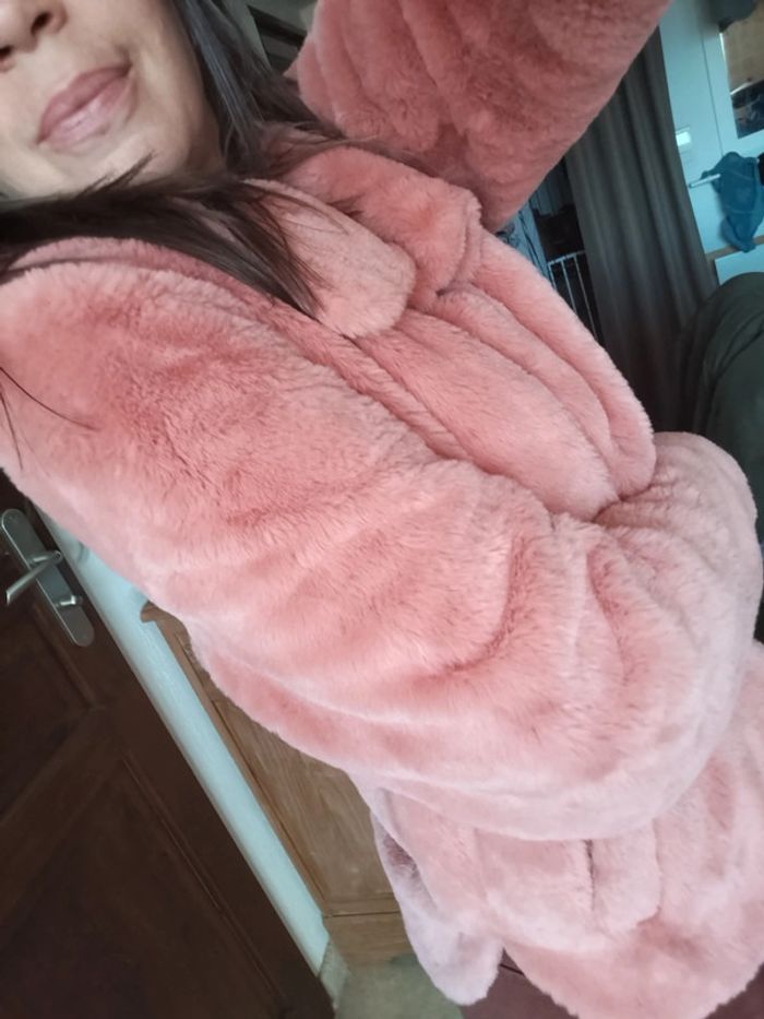 Veste moumoute rose - photo numéro 8