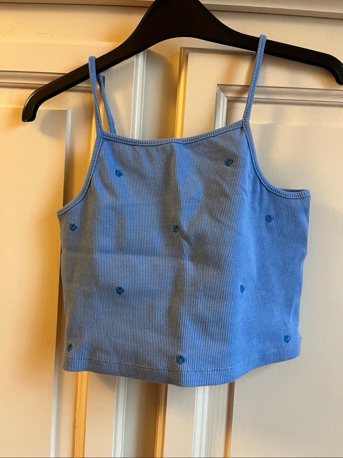 Crop top fleuri