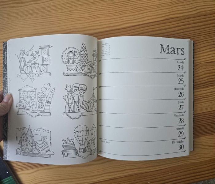 Agenda a colorier - photo numéro 5