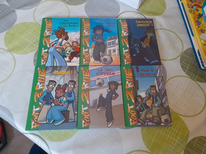 Lot de 6 livres foot 2 rue