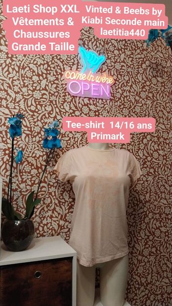 Tee-shirt fille 14/15 ans  Primark