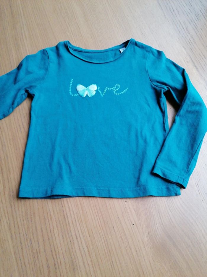 T-shirt Okaidi vert 3 ans 98 cm