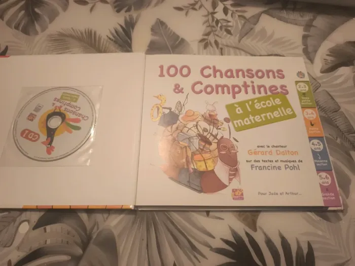 Album avec CD 100 chansons et comptines - photo numéro 2
