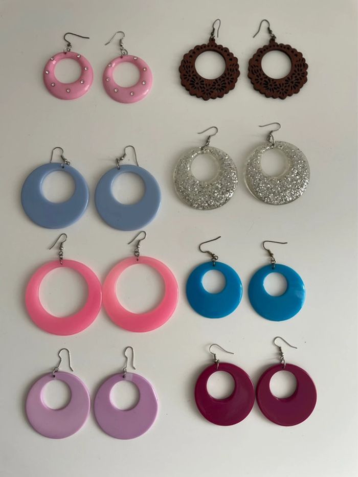 Boucle d’oreille colorée - photo numéro 4