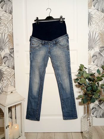 Jean grossesse Ligne Maternité – Taille 36 – Denim clair – Confort optimal