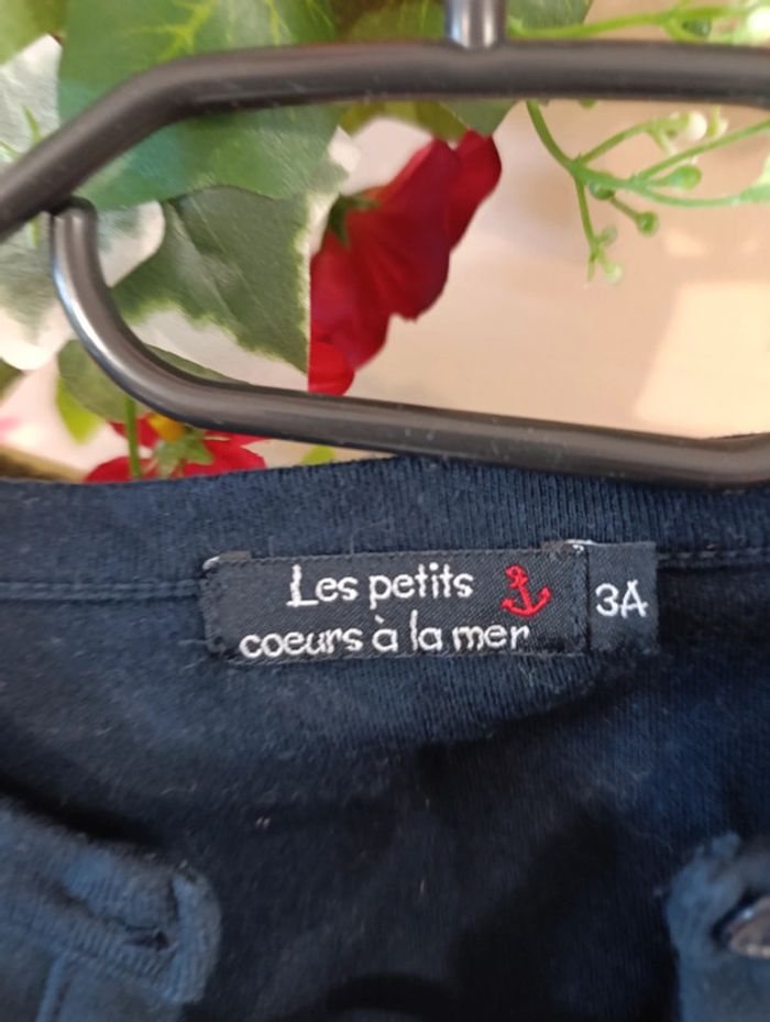 Robe et gilet cache coeur marin 3ans - photo numéro 2