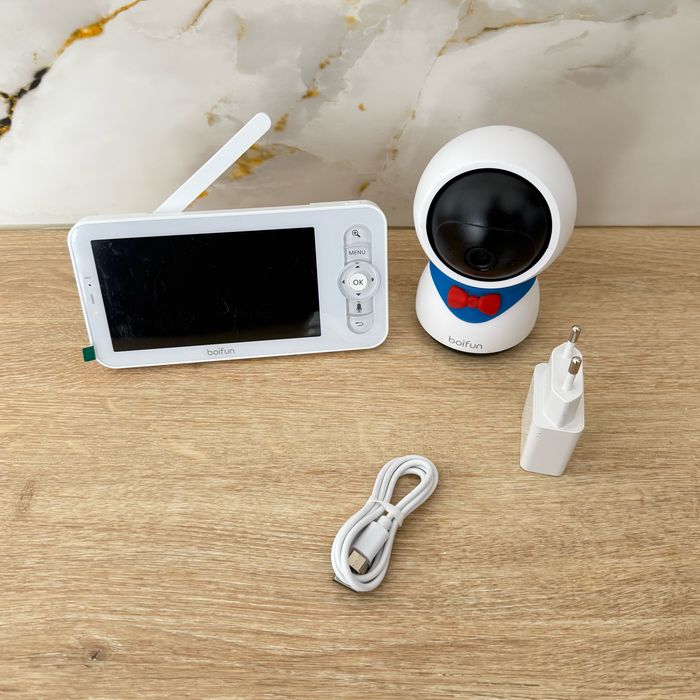 Babyphone vidéo Boifun Baby 5S caméra 1080P. État neuf. Protection sur l’écran. - photo numéro 2