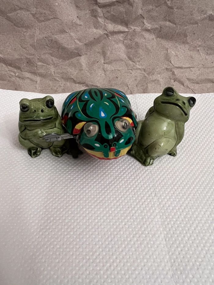 70-80 - Lot de 3 figurines grenouilles vintage et collector dont va 2 rares
