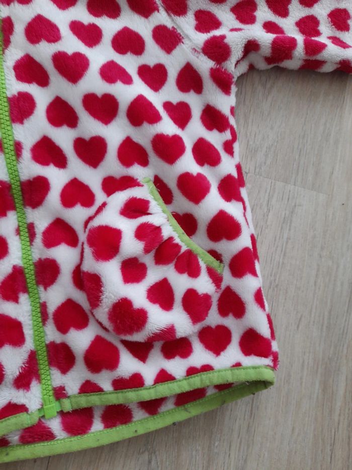 Veste gilet chaud coeur - photo numéro 4