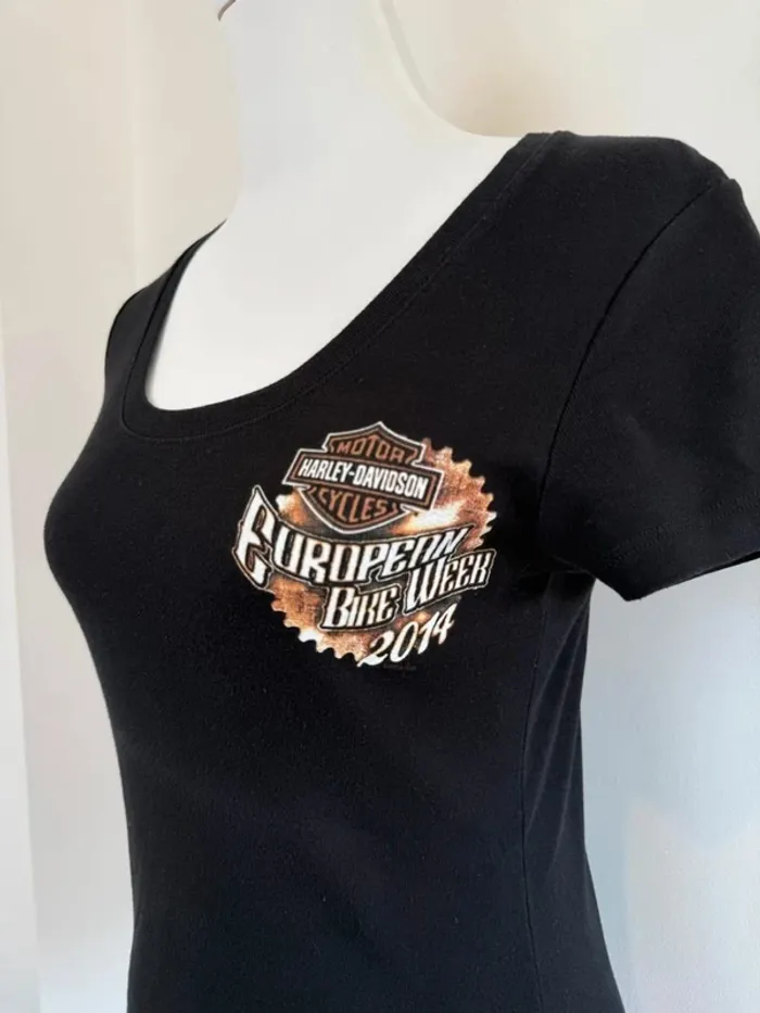 T-shirt Harley Davidson femme noir taille S - photo numéro 4